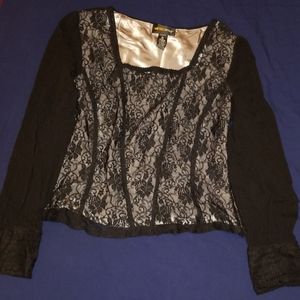 Corset style brand lace blouse